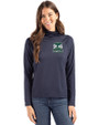 2026 Seattle FIFA World Cup Cutter & Buck Coastline Eco Epic Comfort Recycled Womens Funnel Neck Navy Blue Front