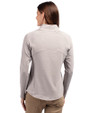 2026 Seattle FIFA World Cup - Cutter & Buck Adapt Eco Knit Heather Recycled Womens Full Zip Polished Heather Back