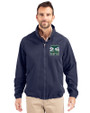 2026 Seattle FIFA World Cup Cutter & Buck Charter Eco Mens Big & Tall Full Zip Jacket Navy Blue Front