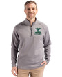 2026 Seattle FIFA World Cup Cutter & Buck Peshastin Fleece Recycled Mens Half Zip Pullover Elemental Grey Heather Front