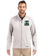 2026 Seattle FIFA World Cup - Cutter & Buck Evoke Softshell Recycled Full Zip Mens Jacket CONCRETE Front