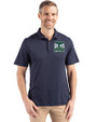 2026 Seattle FIFA World Cup Cutter & Buck Coastline Eco Epic Comfort Recycled Mens Polo Navy Blue Front