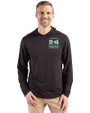 Seattle 2026 Soccer Cutter & Buck Coastline Recycled Double Peached Mens Hooded Pullover Black Front