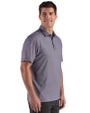 Cutter & Buck Pike Epic Confidence Lattice Print Recycled Mens Polo Black Side