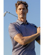 Cutter & Buck Pike Epic Confidence Lattice Print Recycled Mens Big & Tall Polo Black Lifestyle 1