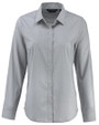 Cutter & Buck Skyline Recycled End on End Womens Long Sleeve Spread Collar Dress Shirt Black Mannequin