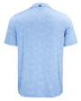 Cutter & Buck Coastline Epic Comfort Camo Print Recycled Mens Polo Atlas Light Blue Mannequin Back