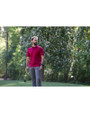 Cutter & Buck Coastline Epic Comfort Camo Print Recycled Mens Polo Cardinal Red Lifestyle
