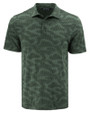 Cutter & Buck Coastline Epic Comfort Camo Print Recycled Mens Polo Hunter Green Mannequin
