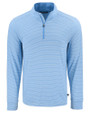 Cutter & Buck Forge Epic Confidence Recycled Double Stripe Mens Quarter Zip Atlas/White Mannequin