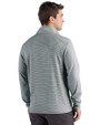 Cutter & Buck Forge Epic Confidence Recycled Double Stripe Mens Quarter Zip Hunter/White Back