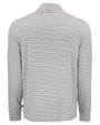 Cutter & Buck Forge Epic Confidence Recycled Double Stripe Mens Quarter Zip Polished/White Mannequin Back