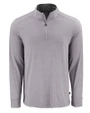 Cutter & Buck Forge Epic Confidence Recycled Mens Big & Tall Quarter Zip Polished Heather Mannequin