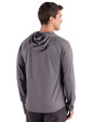 Cutter & Buck Prospect Epic Confidence Recycled Mens Big & Tall Hooded Pullover Elemental Grey Back