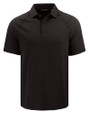 Cutter & Buck Prospect Epic Confidence Recycled Textured Stretch Mens Big & Tall Sport Polo Black Mannequin