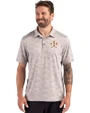 Houston Astros Cutter & Buck Coastline Epic Comfort Camo Print Recycled Mens Polo CONCRETE Front