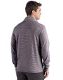 Texas Rangers Cutter & Buck Forge Epic Confidence Recycled Double Stripe Mens Quarter Zip Black/White Back