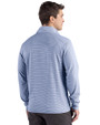 Atlanta Braves Cutter & Buck Forge Epic Confidence Recycled Double Stripe Mens Quarter Zip Atlas/White Back