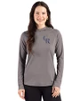 Colorado Rockies Cutter & Buck Prospect Epic Confidence Recycled Womens Hooded Pullover Elemental Grey Front