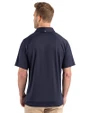 Milwaukee Brewers Cutter & Buck Prospect Epic Confidence Recycled Textured Stretch Mens Sport Polo Navy Blue Back