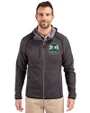 Seattle 2026 Soccer Cutter & Buck Mainsail Full Zip Hooded Mens Jacket Charcoal Heather Front
