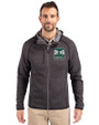 Seattle 2026 Soccer Cutter & Buck Mainsail Full Zip Hooded Mens Jacket Charcoal Heather Front