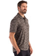 Detroit Tigers Cooperstown Cutter & Buck Coastline Epic Comfort Camo Print Recycled Mens Polo Elemental Grey Side