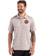 HoustonAstrosCooperstown- Cutter & Buck Coastline Epic Comfort Camo Print Recycled Mens Polo CONCRETE Front