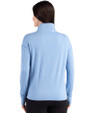 Philadelphia Phillies Cooperstown Cutter & Buck Forge Epic Confidence Recycled Womens Quarter Zip Dark Atlas Heather Back
