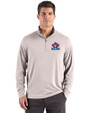 Toronto Blue Jays Cooperstown Cutter & Buck Forge Epic Confidence Recycled Mens Quarter Zip Polished Heather Front