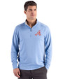 Atlanta Braves Cooperstown Cutter & Buck Forge Epic Confidence Recycled Mens Quarter Zip Dark Atlas Heather Front