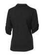 Missouri Tigers Cutter & Buck Womens Elbow-Sleeve Thrive Polo Black Mannequin Back