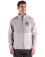 Washington Nationals Cooperstown Cutter & Buck Hunts Point Epic Comfort Recycled Fleece Mens Hybrid Jacket Polished Medium Gray Front