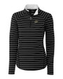 Purdue Boilermakers Cutter & Buck Womens Long Sleeve Evie Half Zip Black Mannequin