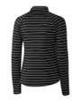 Purdue Boilermakers Cutter & Buck Womens Long Sleeve Evie Half Zip Black Mannequin Back