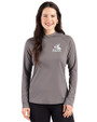 Chicago White Sox Cooperstown Cutter & Buck Prospect Epic Confidence Recycled Womens Hooded Pullover Elemental Grey Front