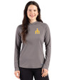 Seattle Mariners Cooperstown Cutter & Buck Prospect Epic Confidence Recycled Womens Hooded Pullover Elemental Grey Front