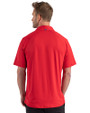Montreal Expos Cooperstown Cutter & Buck Prospect Epic Confidence Recycled Textured Stretch Mens Sport Polo Red Back