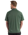 Tampa Bay Rays Cooperstown Cutter & Buck Prospect Epic Confidence Recycled Textured Stretch Mens Sport Polo Hunter Green Back