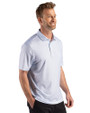 Cutter & Buck Pike Epic Confidence Recycled Fern Print Mens Polo Atlas Light Blue Side