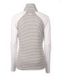 Florida State Seminoles Cutter & Buck Forge Tonal Stripe Stretch Half Zip Womens Top White/Polished Mannequin Back
