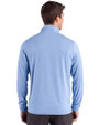 Baltimore Orioles Mono Cutter & Buck Forge Epic Confidence Recycled Stretch Mens Quarter Zip Dark Atlas Heather Back