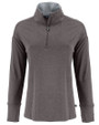Cutter & Buck Forge Epic Confidence Recycled Stretch Womens Quarter Zip Dark Black Heather Mannequin