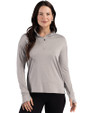 Cutter & Buck Forge Epic Confidence Recycled Stretch Womens Quarter Zip Polished Heather Front