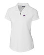 Kansas State Wildcats Cutter & Buck Forge Stretch Womens Short Sleeve Polo White Mannequin