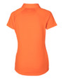 Virginia Tech Hokies Cutter & Buck Forge Stretch Womens Short Sleeve Polo College Orange Mannequin Back