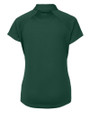 Notre Dame Fighting Irish Cutter & Buck Forge Stretch Womens Short Sleeve Polo Hunter Green Mannequin Back
