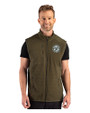 Washington Nationals Mono Cutter & Buck Hunts Point Epic Comfort Recycled Fleece Mens Full Zip Vest Poplar Front