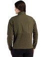 Toronto Blue Jays Mono Cutter & Buck Hunts Point Epic Comfort Recycled Hybrid Fleece Womens Full Zip Jacket Poplar Back