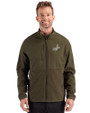 Los Angeles Dodgers Mono Cutter & Buck Hunts Point Epic Comfort Recycled Hybrid Fleece Mens Full Zip Jacket
 Poplar Front